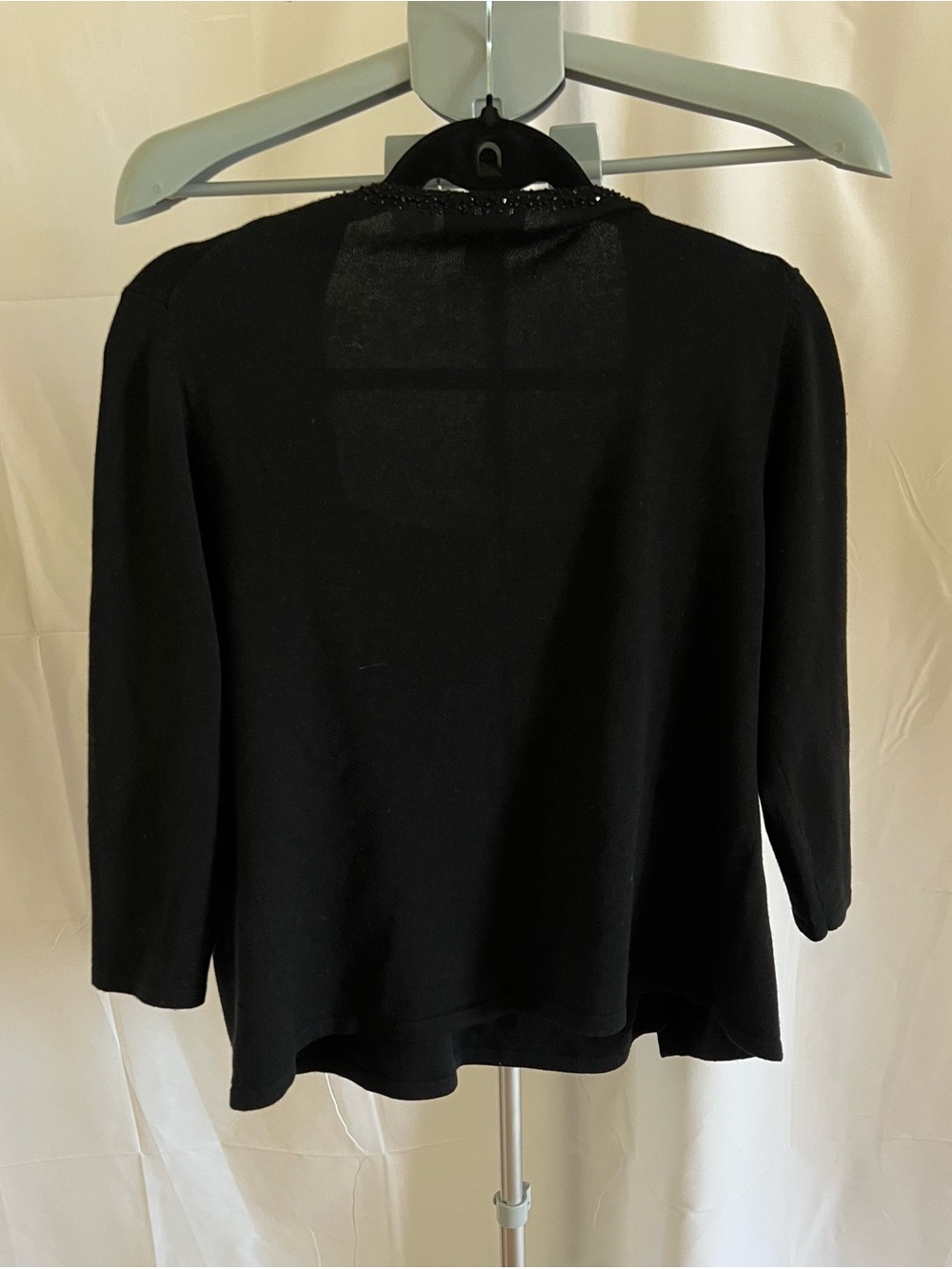 Ann Taylor Black Beaded Trim Knit Shell and Cardigan Set - Picture 5 of 5